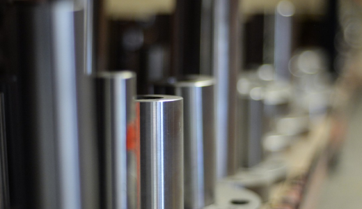 Aluminum flange close-up photograph